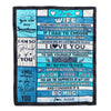 Personalized To My Wife Blanket From Husband Wood Laugh Love Live Big Hug Wife Birthday Anniversary Valentines Day Christmas Customized Fleece Blanket | teecentury
