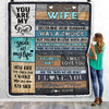 Personalized To My Wife Blanket From Husband You Are My Love Wedding For Wife Birthday For Her Women Christmas Thanksgiving Customized Fleece Blanket Blanket | Teecentury.com