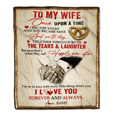 Personalized blankets for wife on sale