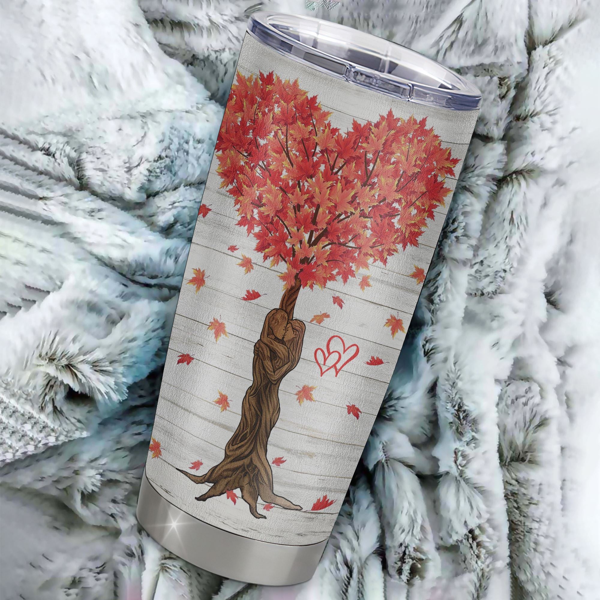 Personalized To My Wife From Husband Stainless Steel Tumbler Cup Tree Never Forget I Love You For Her Girlfriend Boyfriend Birthday Valentines Day Christmas Travel Mug | teecentury