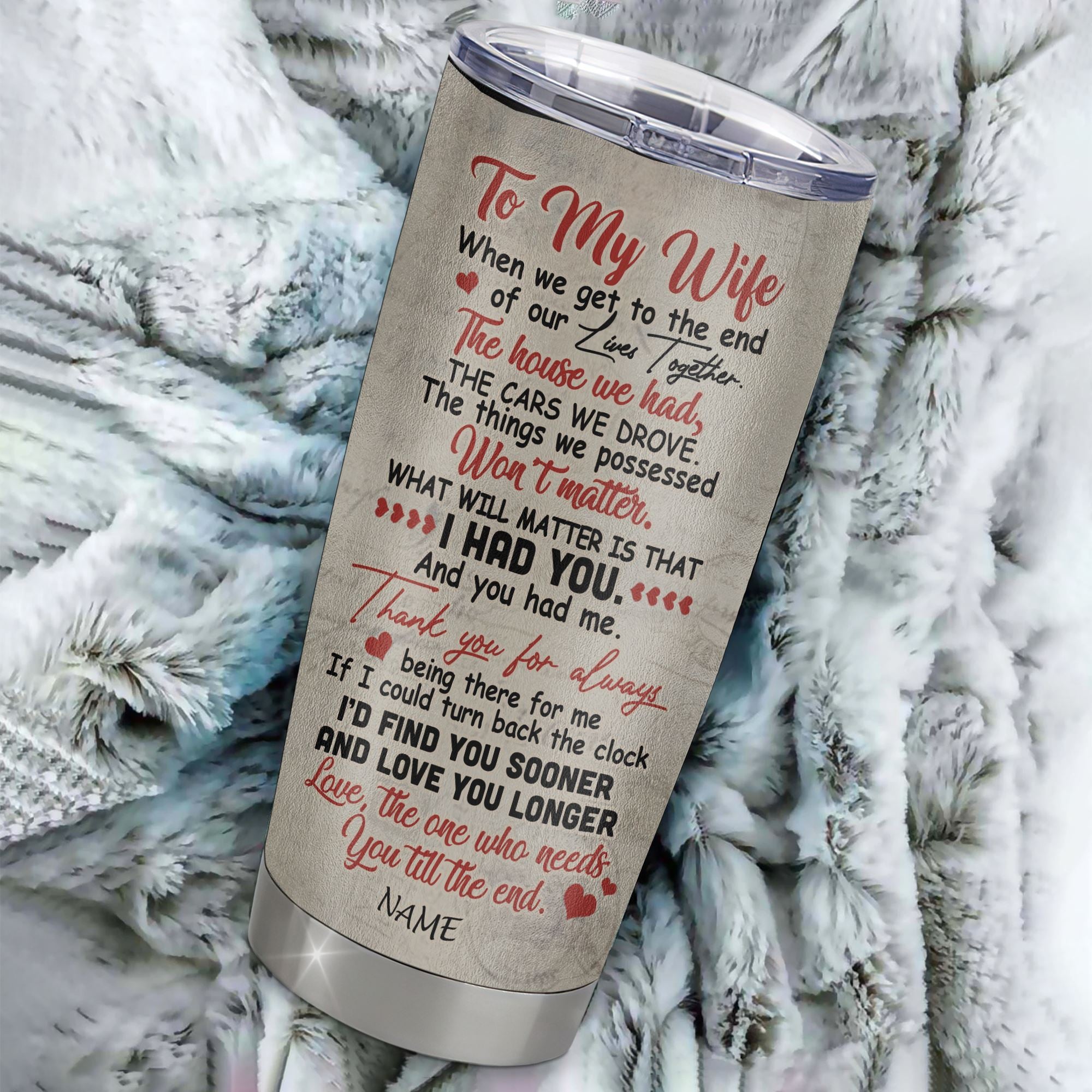 Personalized To My Wife From Husband Stainless Steel Tumbler Cup You And Me We Got This Grandparents Wife Birthday Anniversary Valentines Day Christmas Travel Mug | teecentury