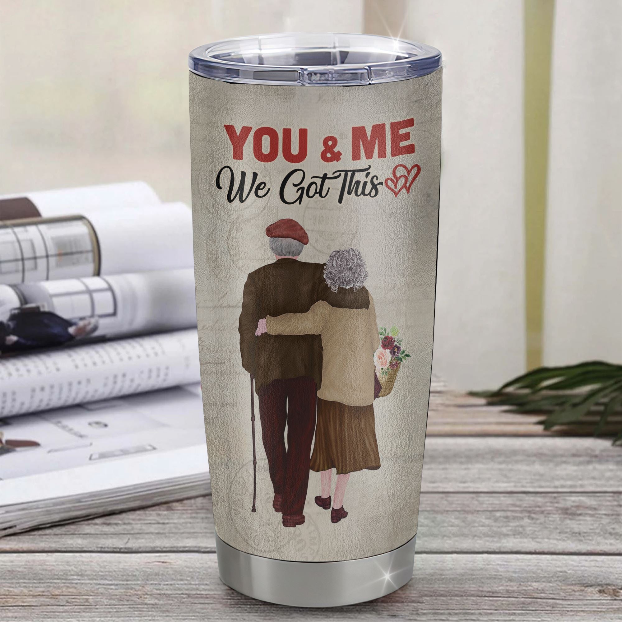 Personalized To My Wife From Husband Stainless Steel Tumbler Cup You And Me We Got This Grandparents Wife Birthday Anniversary Valentines Day Christmas Travel Mug | teecentury