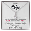 Alluring Beauty Necklace | Personalized To My Wife Necklace For Women I Love You Wife From Husband Birthday Anniversary Wedding Valentines Day Pendant Customized Gift Box Message Card | teecentury