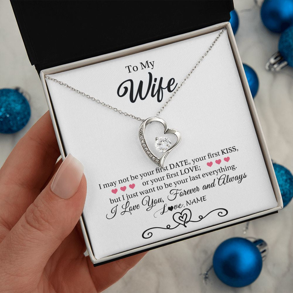 Wife - Special Gift Forever Love Necklace, Gift for Wife, Wife Gift, Card for Wife, Wife Birthday, Husband to Wife Gift, Anniversary Gift, Mother's