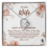 Forever Love Necklace | Personalized To My Wife Necklace From Husband 4 Years Anniversary For Her 4th Anniversary 4 Years Wedding Anniversary For Her Customized Gift Box Message Card | teecentury
