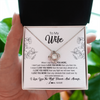 Love Knot Necklace | Personalized To My Wife Necklace From Husband I Love You More Wife Birthday Anniversary Wedding Valentines Day Christmas Customized Message Card | teecentury