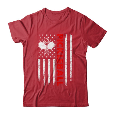 Pickleball American Flag Patriot Pickleball Paddle Player Shirt & Hoodie | teecentury