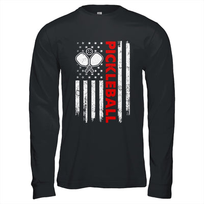 Pickleball American Flag Patriot Pickleball Paddle Player Shirt & Hoodie | teecentury