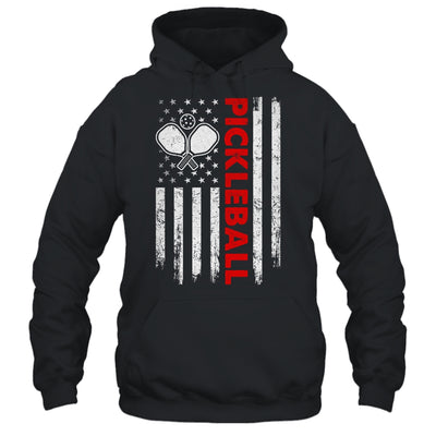 Pickleball American Flag Patriot Pickleball Paddle Player Shirt & Hoodie | teecentury
