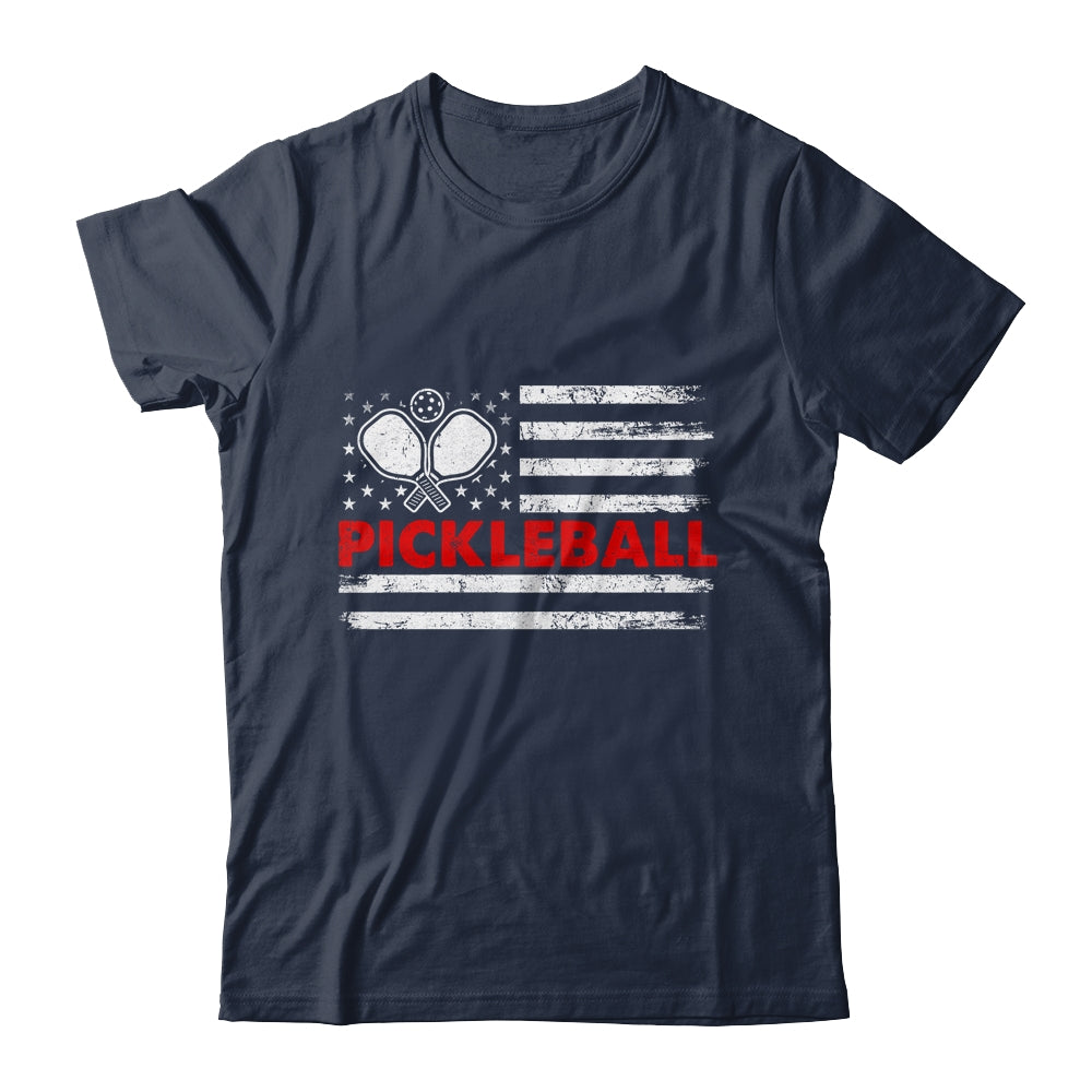 Pickleball American Flag Patriot Pickleball Paddles Shirt & Hoodie | teecentury