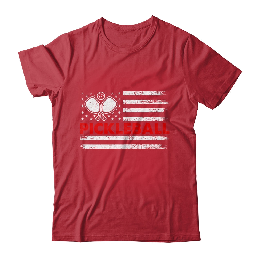 Pickleball American Flag Patriot Pickleball Paddles Shirt & Hoodie | teecentury