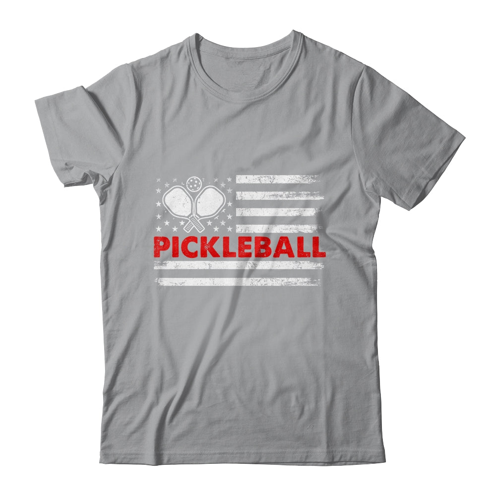 Pickleball American Flag Patriot Pickleball Paddles Shirt & Hoodie | teecentury