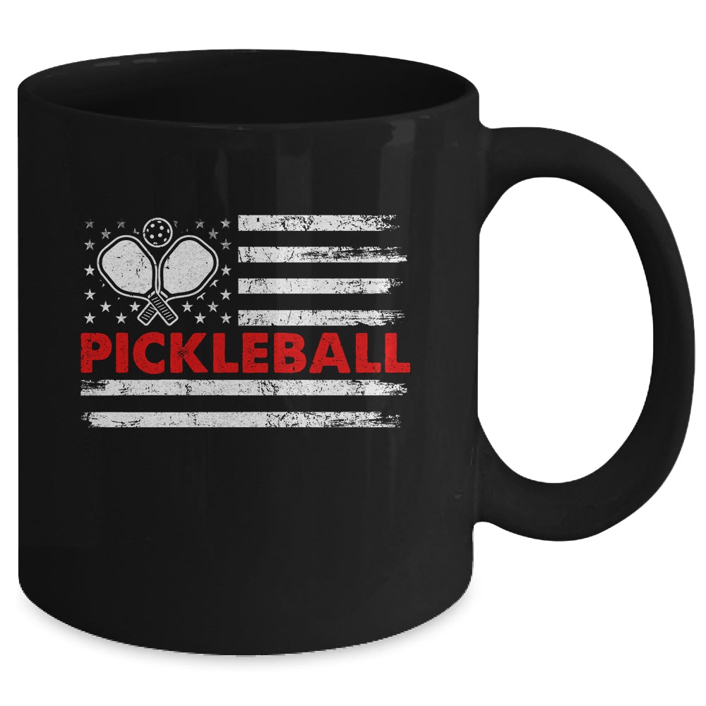 Pickleball American Flag Patriot Pickleball Paddles Mug | teecentury