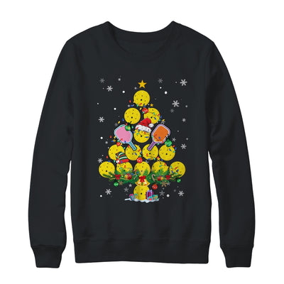 Pickleball Christmas Tree Santa Pickleball X Mas Lights Shirt & Sweatshirt | teecentury