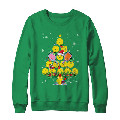 Pickleball Christmas Tree Santa Pickleball X Mas Lights Shirt & Sweatshirt | teecentury