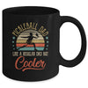 Pickleball Dad Like A Regular Dad Cooler Vintage Fathers Day Mug Coffee Mug | Teecentury.com