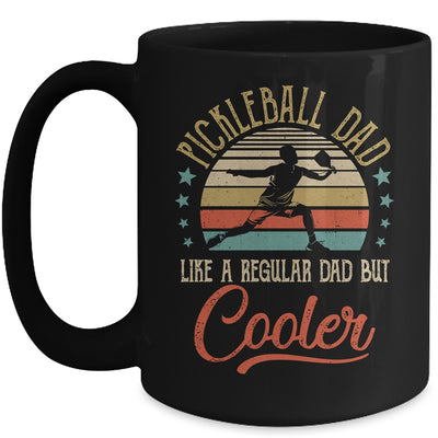 Pickleball Dad Like A Regular Dad Cooler Vintage Fathers Day Mug Coffee Mug | Teecentury.com