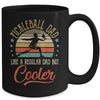 Pickleball Dad Like A Regular Dad Cooler Vintage Fathers Day Mug Coffee Mug | Teecentury.com