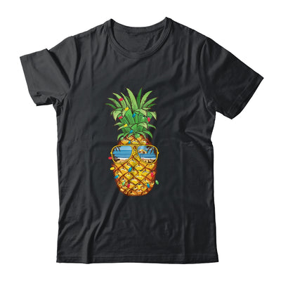Pineapple Christmas In July Tree Lights Sunglasses Men Women T-Shirt & Tank Top | Teecentury.com