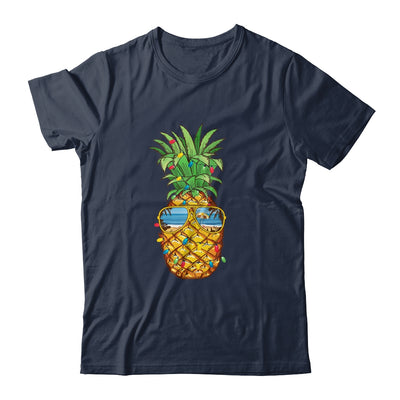 Pineapple Christmas In July Tree Lights Sunglasses Men Women T-Shirt & Tank Top | Teecentury.com