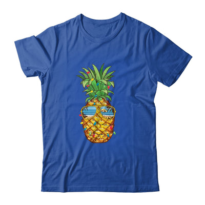 Pineapple Christmas In July Tree Lights Sunglasses Men Women T-Shirt & Tank Top | Teecentury.com