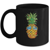 Pineapple Christmas In July Tree Lights Sunglasses Men Women Mug Coffee Mug | Teecentury.com