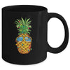 Pineapple Christmas In July Tree Lights Sunglasses Men Women Mug Coffee Mug | Teecentury.com