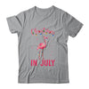 Pink Flamingo In Santa Hat Christmas In July Girl T-Shirt & Tank Top | Teecentury.com