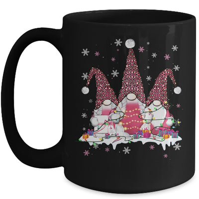 Pink Leopard Print Gnomes Xmas Funny Christmas Gnome Women Mug Coffee Mug | Teecentury.com