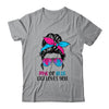 Pink Or Blue Gigi Loves You Gender Reveal Hair Glasses T-Shirt & Tank Top | Teecentury.com