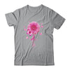 Pink Ribbon Daisy Faith Breast Cancer Awareness Butterfly T-Shirt & Hoodie | Teecentury.com