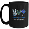 Pinwheel Peace Love Hope Child Abuse Prevention Awareness Mug | teecentury