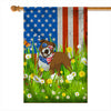 Pitbull American USA Flag 4th of July Dog Lover On Independence Day | teecentury