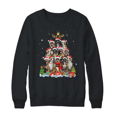 Pitbull Christmas Tree Pajama Xmas T-Shirt & Sweatshirt | Teecentury.com