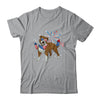 Pitbull Dog American USA Flag 4th of July Men women Lover Shirt & Tank Top | teecentury