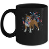 Pitbull Dog American USA Flag 4th of July Men women Lover Mug | teecentury
