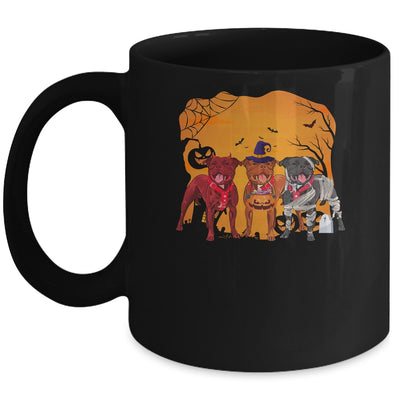 Pitbull Dog Halloween Pumpkin Witch Hat Halloween Costume Mug Coffee Mug | Teecentury.com