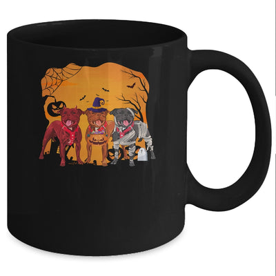 Pitbull Dog Halloween Pumpkin Witch Hat Halloween Costume Mug Coffee Mug | Teecentury.com