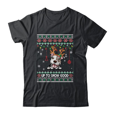 Pitbull Dog Reindeer Ugly Christmas Xmas T-Shirt & Sweatshirt | Teecentury.com