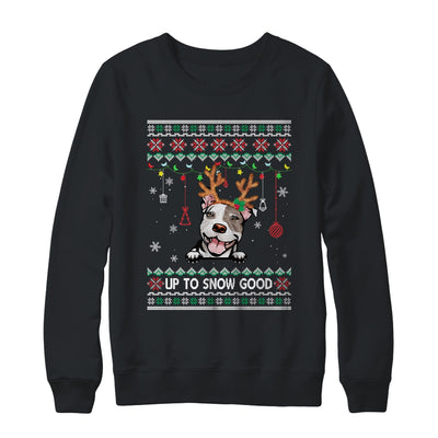 Pitbull Dog Reindeer Ugly Christmas Xmas T-Shirt & Sweatshirt | Teecentury.com