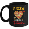 Pizza Is My Valentine Funny Valentines Day Boys Girls Kids Mug Coffee Mug | Teecentury.com