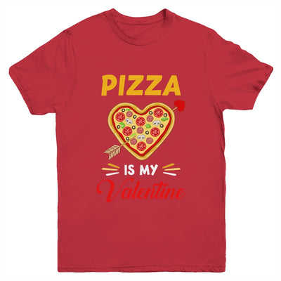 Pizza Is My Valentine Funny Valentines Day Boys Girls Kids Youth Youth Shirt | Teecentury.com