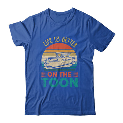 Pontoon Boat Life Is Better On Toon Pontoon Captain T-Shirt & Tank Top | Teecentury.com