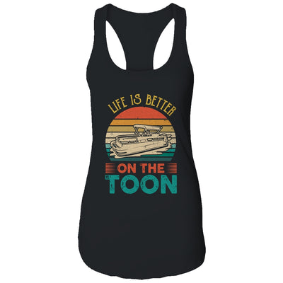 Pontoon Boat Life Is Better On Toon Pontoon Captain T-Shirt & Tank Top | Teecentury.com