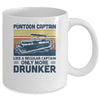 Pontoon Captain Like A Regular Captain Only More Drunker Mug Coffee Mug | Teecentury.com