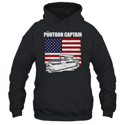 Pontoon Captain USA American Flag Pontoon For Men T-Shirt & Hoodie | Teecentury.com
