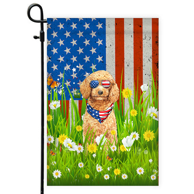 Poodle American USA Flag 4th of July Dog Lover On Independence Day | teecentury