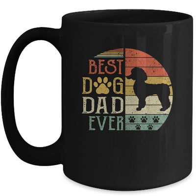 Poodle Best Dog Dad Ever Vintage Father's Day Retro Mug Coffee Mug | Teecentury.com