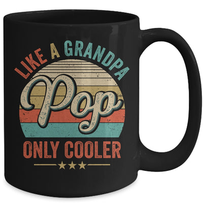 Pop Like A Grandpa Only Cooler Vintage Dad Fathers Day Mug | teecentury