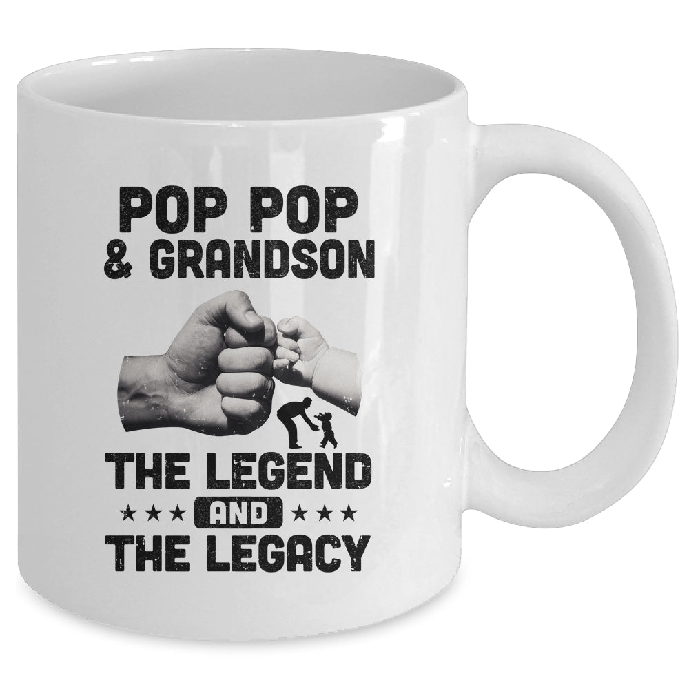 Pop Pop And Grandson The Legend and The Legacy Mug Coffee Mug | Teecentury.com